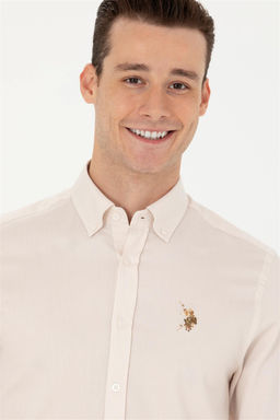 U. S. Polo Assn Мужская белая рубашка с длинным рукавом - U.s. polo assn фото 2