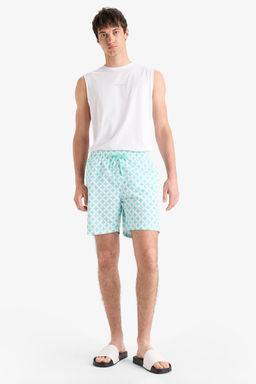 Regular Fit Desenli File Astarl_ K_sa Boy Deniz _ortu - Defacto фото 2