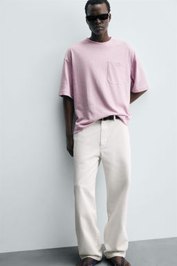 RELAXED FIT POCKET T-SHIRT - Zara фото 5