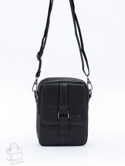Сумка мужская кожаная 8612S black Fuzhiniao