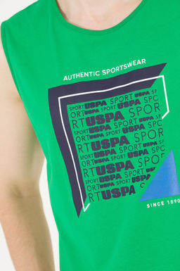 Мужская футболка Apple Green с круглым вырезом - U.s. polo assn фото 7