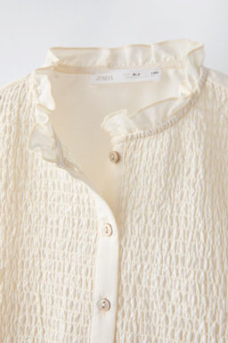 SHIRT WITH STRETCH DETAIL - Zara фото 12