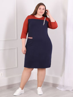 Платье для полных женщин - Almond фото 3