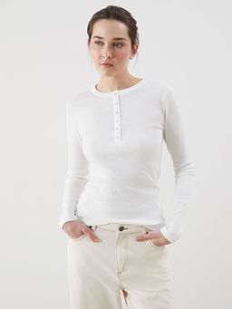 Bisiklet Yaka Dokulu Kad?n Body