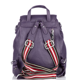 18034 dark blue, женский кожаный рюкзак Barcelo Biagi