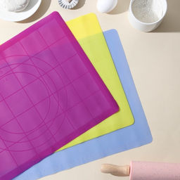 Коврик для выпечки и раскатки теста с разметкой Доляна Буссен, силикон, 38?28 см, МИКС  фото 7