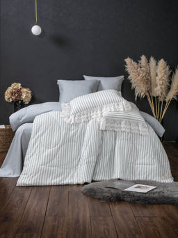 Stripe Muslin lace (голубое серебро) комплект