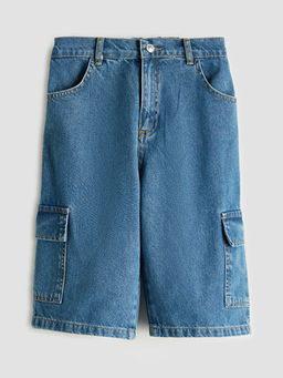 Beli Lastikli Erkek ?ocuk Kargo Jean ?ort