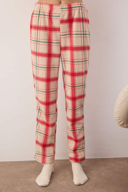 Trendyolmilla Yesil Nak?sl? Ekoseli Polar K?sl?k Orme Pijama Tak?m? THMAW24PT00175  фото 18