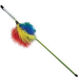 Дразнилка удочка Перья радужные 50 см Триол 22121009