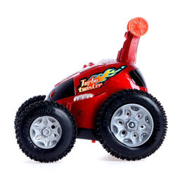 Машина радиоуправляемая «Перевёртыш», работает от батареек, световые эффекты, цвет красный