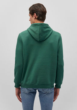 Mavi Logo Bask?l? Kapusonlu Yesil Sweatshirt  фото 4