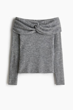 Jersey off-the-shoulder - H&m фото 3