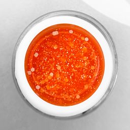 TROPIC GEL Orange гель для дизайна c белыми шестигранниками NEW