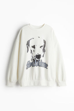 Sudadera oversize con estampado - H&m фото 4