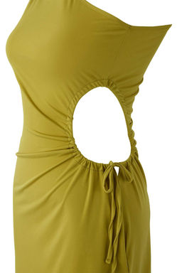 TRENDYOLMILLA Cok Renkli Cicek Desenli Vucuda Oturan Cut Out/Pencere Detayl? Orme K?sa S?k Elbise TPRSS23EL00154  фото 37