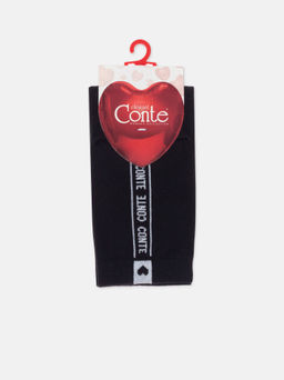 Цена за 2 пары. Носки Короткие CONTE Хлопковые носки с рисунком CONTE черный СЕРДЦЕ - Conte elegant фото 15