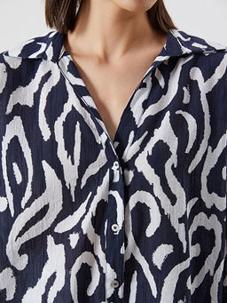 Desenli Oversize Kad?n G?mlek