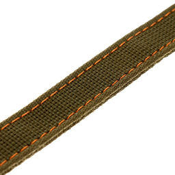 Ошейник брезентовый двухслойный, 54 х 2,5 см, ОШ 35-45 см, хаки - Пижон фото 6