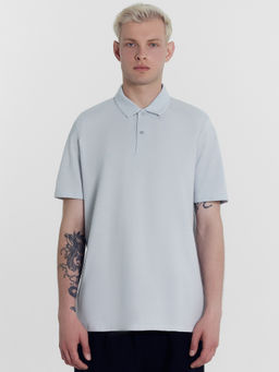 Поло мужское в сером цвете туман 111838/1 - Mark formelle фото 2