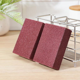 Цена за 3 шт. Губки для посуды Raccoon Чудо-губка, 2 шт., чистящие,10.575 см  фото 5