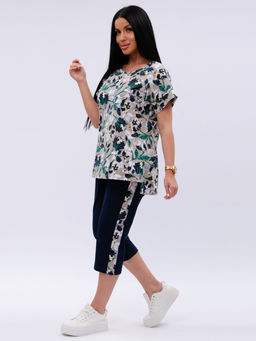 Костюм "Даниэла" цветы, трикотаж