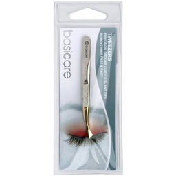 BASICARE Пинцет с изогнутыми скошен.кончиками 8,5см