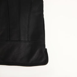 Перчатки женские из натуральной кожи, размер XL, с утеплителем, чёрные