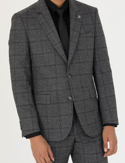 F_me Slim Fit Ekose Tak_m Elbise