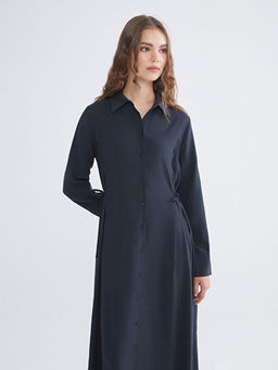 Modal Kar???ml? G?mlek Elbise