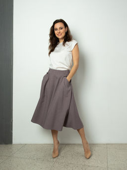 Юбка ЛЕН  с ВИСКОЗОЙ - Трика фото 7