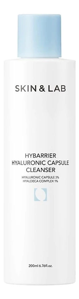 Skin&Lab Hybarrier Hyaluronic Capsule Cleanser, 200ml - Капсульный увлажняющий гель для умывания