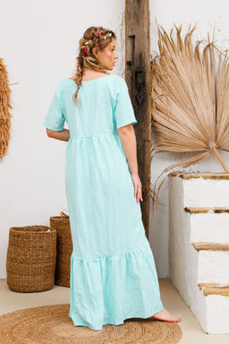 Платье AMORI 9735 светлая бирюза  фото 2