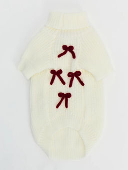 Свитер с бантиками для питомца / Zarina