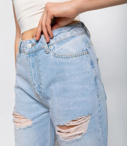 Джинсы #БШ2206, светло-голубой