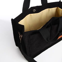 Сумка молодёжная на молнии, цвет чёрный - Simaland фото 9