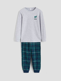 Bisiklet Yaka Erkek ?ocuk Pijama Tak?m?