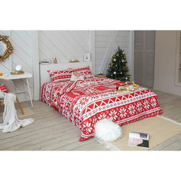 Постельное белье LoveLife 1,5сп Christmas ornament 143*215см,150*225см,50*70см-2шт фото 8