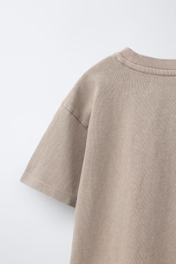 CONJUNTO CAMISETA Y BERMUDA LISO GARMENT DYE / Tostado - Zara фото 8