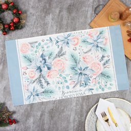 Полотенце Этель Christmas flowers 40х73 см, СОРТ 2, 100% хл, саржа 190 гр/м2