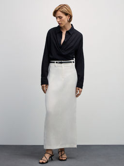 Рубашка из хлопка свободного кроя / Zarina  фото 2