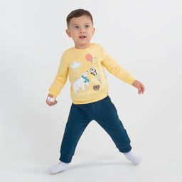 CRB wear/CWNB 90055-30-289 Комплект для мальчика (джемпер, брюки), светло-желтый-темно-синий/Ex.Cherubino