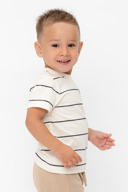 КР 302753/суровый,индиго,полоска к568 фуфайка (футболка) д/мал яс - Crockid фото 4