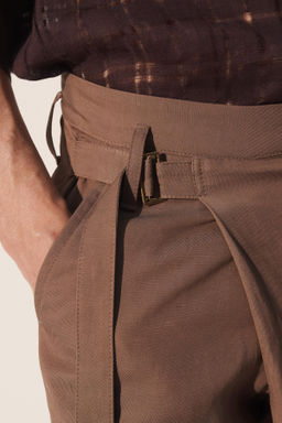 PANTAL?N CRUZADO RELAXED FIT / Gris topo - Zara фото 5