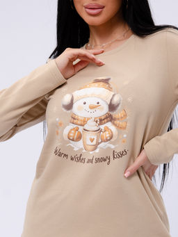 Пижама Ладушка, футер начёс - Малина фото 8