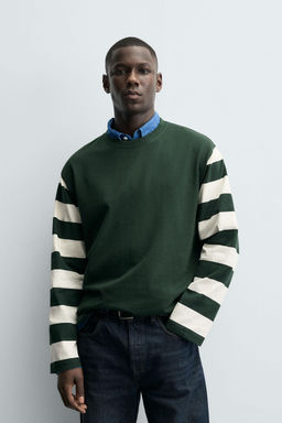STRIPED LONG SLEEVE T-SHIRT - Zara фото 2