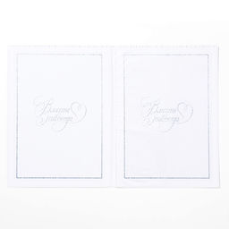 Свидетельство о заключении брака «Белое с кристаллами» тиснение