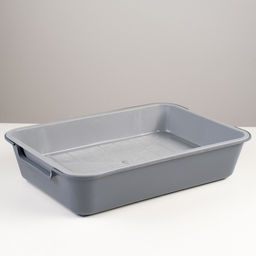 Туалет с сеткой Белла для кошек, 37 х 27 х 8 см, серый