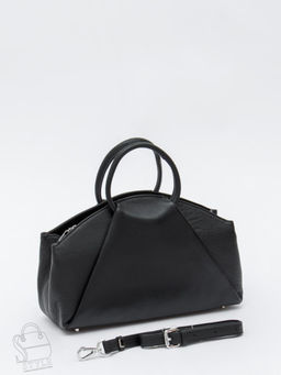 Сумка женская кожаная 1126M black Polina&Eiterou