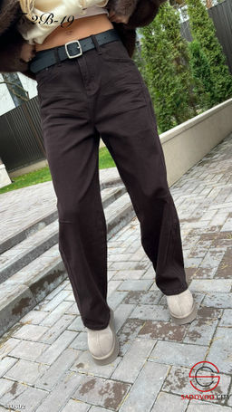 Джинсы с ремнем женские - Bruno фото 2